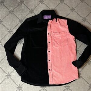 Gemini by Rudy Sheikh Stylish Black and Pink Button Down Shirt